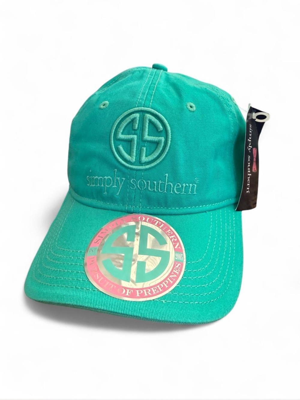NWT Simply Southern Teal Baseball Cap Hat
